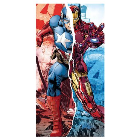 Marvel Avengers Captain America & Iron Man Beach Towel £6.49
